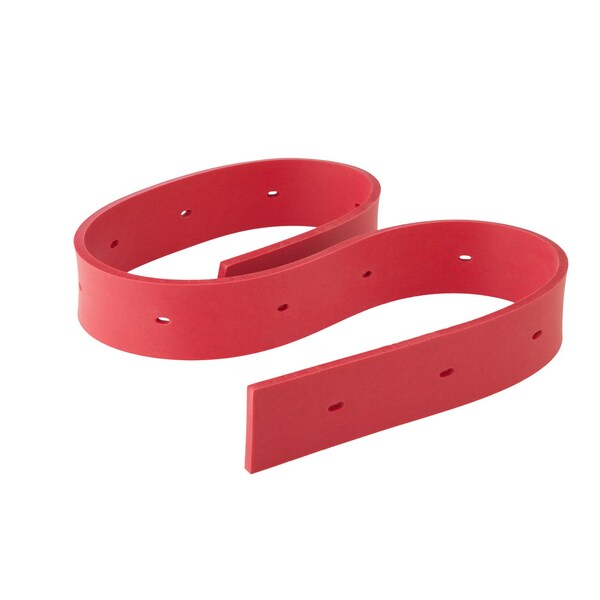 Nobles/Tennant SQUEEGEE - BUDGET LINE, REAR .25in RED, FITS TN, OEM STD 222242 - main